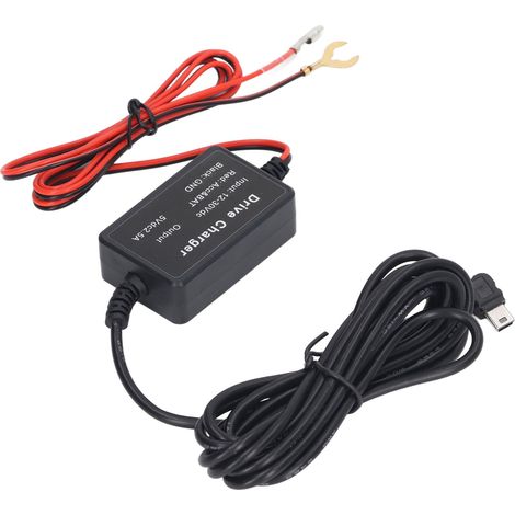 Kit câblage Dashcam 12V-30V vers 5V avec protection basse tension 11,6V et anti-surchauffe, cordon d'alimentation pour caméra de bord, kit de câblage permanent (1/5)