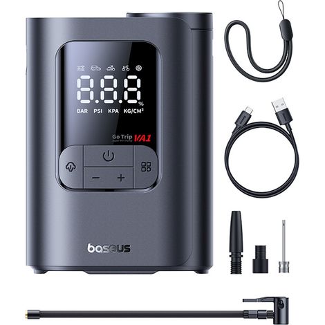 Pompa compressore senza fili da 150 PSI 7500 mAh - Grigio scuro (1/5)