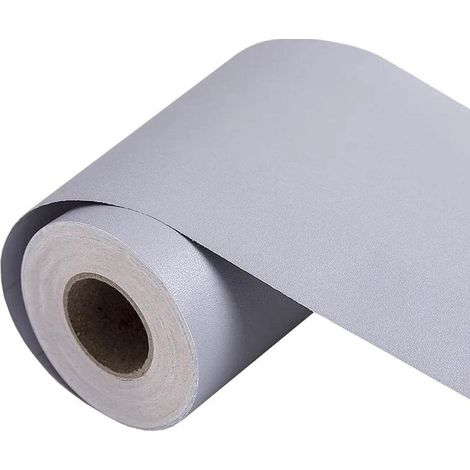 Light Grey Wallpaper Border 10 x 500cm Wall Molding Self-Adhesive Wall Stickers Adhesive PVC Skirting Board (1/3)