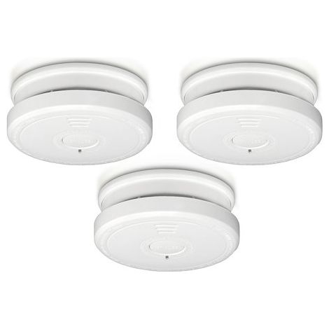 Lot de 3 détecteurs de fumée conformes à la norme EN14604 (1/5)
