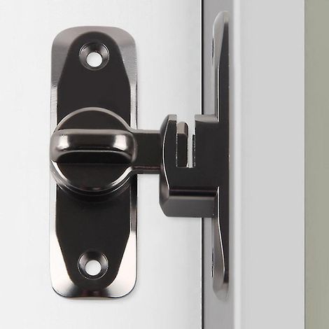 Boucle de fixation, angle de 90° et 180°, pour portes coulissantes, armoires et granges, pour installation domestique et usage quotidien.-AquaForge (1/4)