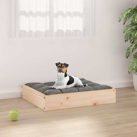 Lit pour chien 51,5x44x9 cm Bois de pin solide (1/5)