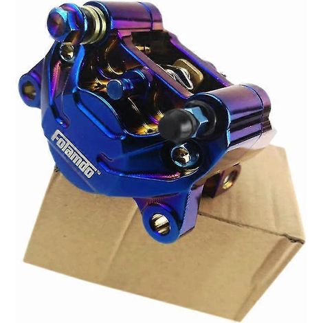 Étrier de frein à disque pour moto, entraxe 84 mm, diamètre 200 mm, arrière 220 mm, 2 pistons, pour scooter, moto tout-terrain, cross, pit bike, Grom - bleu flash (1/5)