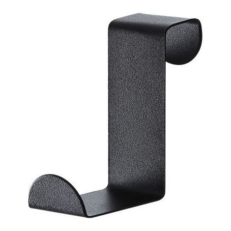 Lot De 8 Crochets De Porte Noirs, Crochets De Porte à Suspendre En Acier Inoxydable, Avec Une Capacité De Charge élevée, Portes à Feuillure De Porte, Crochets De Porte à L'arrière (1/5)