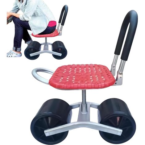 Mit Sitz Rollsitz Für Gartenarbeit PP Gartenwagen Rollsitz