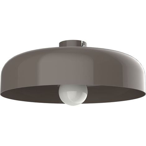 LUMICOM TUZZI Plafoniera, 1xE27, max 42W, metallo, tortora lucido, D.40cm (1/2)