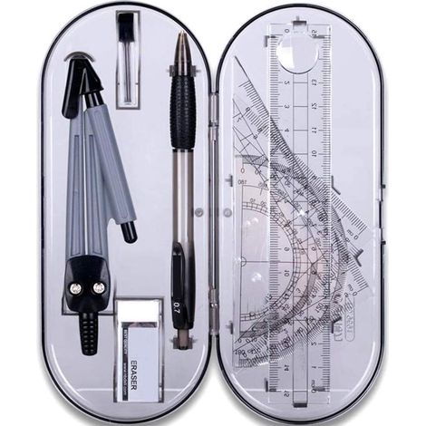 Geometry Set, Geometry Tools Compass, Compass and Protractor Set (1/5)