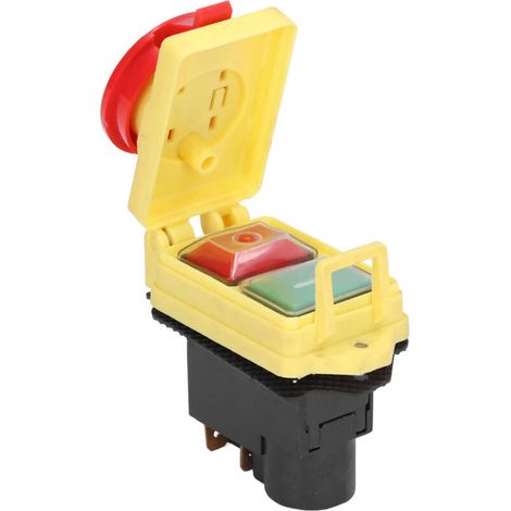 Interrupteur Électromagnétique Industriel 250V Etanche Marche/Arrêt pour Machine de Découpe (1/5)
