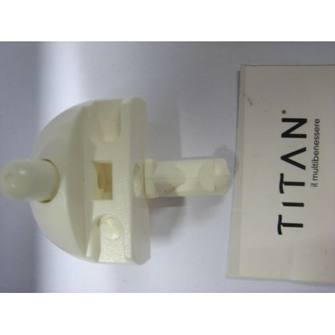 Ricambio gruppo pattino box doccia gancio centrale corto 1vers. Titan q35498 (1/2)