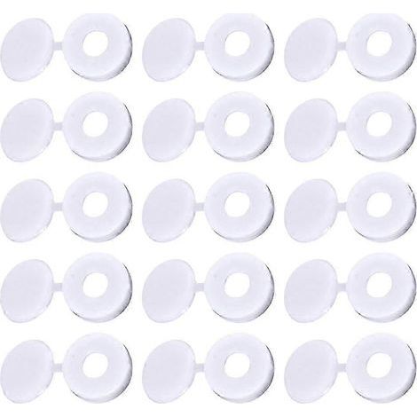 White Screw Protection Covers 100Pcs Plastic Screw Caps for Protection Use (1/5)