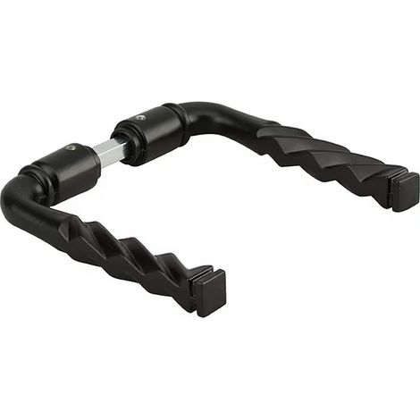No Name - Paire de béquilles fil torsadé pour porte, carré 7x70mm, 2 portées, noir - THIRARD (1/2)
