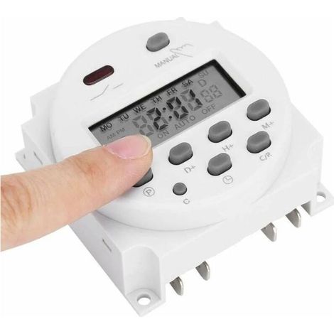 12V Mini LCD Numérique LCD Puissance Programmateur Hebdomadaire Commutateur de Relais Minuterie Numérique Commande de Minuterie (1/4)