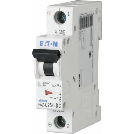 Eaton FAZ-C2/1-DC Interruptor automático 2A 250V DC Compacto