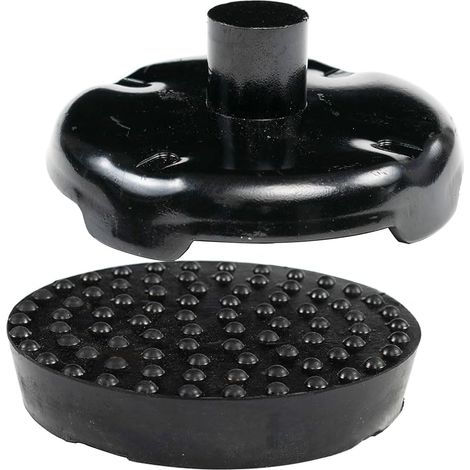Lot de 2 patins en caoutchouc pour cric - Bloc en caoutchouc - Cric 4T - Adaptateur de selle (1/4)