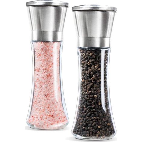 MINKUROW Macina Sale E Pepe, Set Di 2 Macine, Macina Sale E Macina Spezie In Acciaio Inossidabile (1/5)