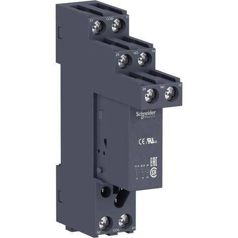 Relais 8A 230VAC avec embase 2OF (inverseur) PCB embrochable ZELIO