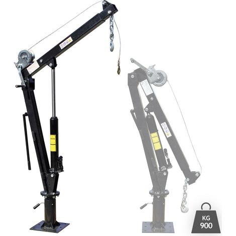 Grúa elevadora de recogida 900 kg de capacidad y cabrestante carga descarga base sólida 160002323 (1/3)