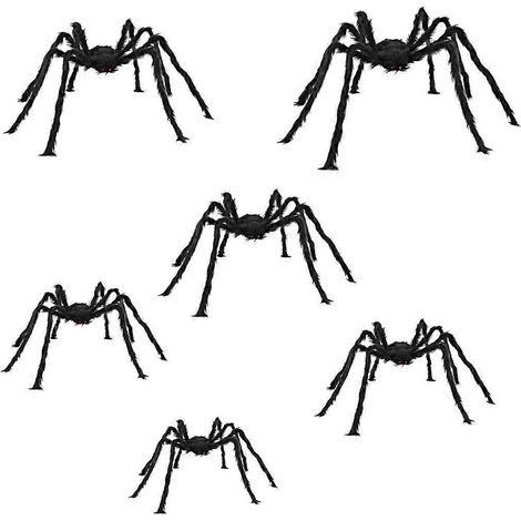 Voici une proposition de titre produit en français (moins de 190 caractères) :
Lot de 6 araignées effrayantes en plastique pour décoration d'Halloween, jouet pour enfants et adultes, accessoire de ja (1/4)