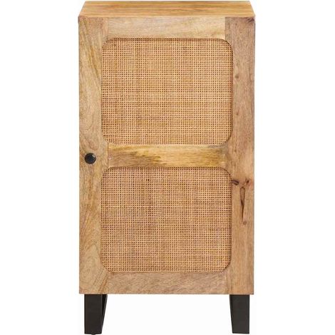 Sideboard mit Speicher Braun 40 x 33 x 75 cm Massivholz Mango vidaXL