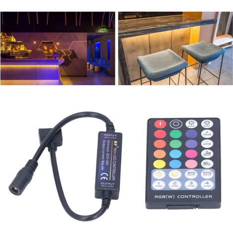 Télécommande Contrôleur LED RF RGBW USB Lampe Strip Ultra Mini Touch Ultra Thin 20-30m 6A 72W Plastique CR2025 (1/5)