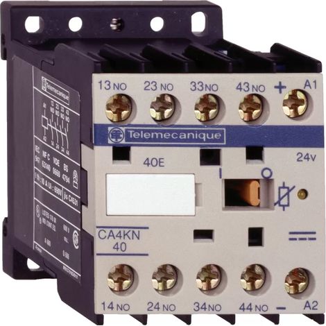 Schneider CA4KN31BW3 TeSys CA4K - Schütz - 3F+1O - sofort - 10A - 24Vcc (1/2)