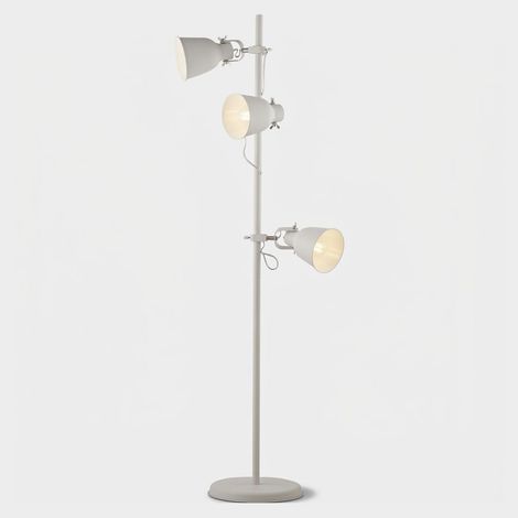 Stehlampe aus Metall mit 3 E27-Fassungen Legend - Weiß (1/3)
