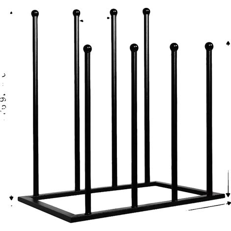 Organizador de botas, diseño que ahorra espacio, construcción de metal resistente, color negro. (1/2)