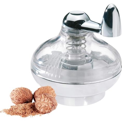 Moulin à Muscade, Surface de Stockage, Plastique/Acier Inoxydable, Argent/Transparent, 69572260 (1/5)