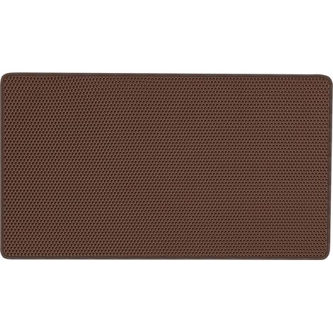 Tapis de coffre en EVA pour Daewoo Matiz Hatchback (1997-2007), motif nid d'abeille marron (1/5)