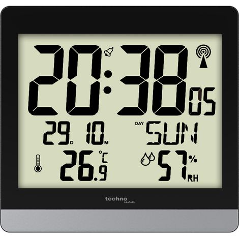 Horloge radiopilotée WS 8014 SW-SI (1/2)