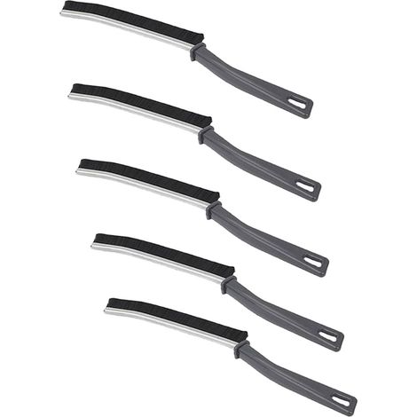 5PCS Brosse de Nettoyage pour Joints, Poils Durs Multifonctionnelle, Coin Mort, Rainure de Fenêtre, Évier, Cuisine, Salle de Bains, Douche, Carrelage, Sol (1/5)