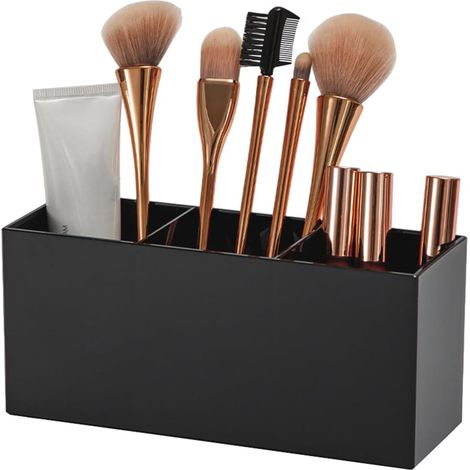 Fächer zur Aufbewahrung von Make-up-Pinseln, Make-up-Pinselhalter, Acryl-Make-up-Organizer für Pinsel, Eyeliner