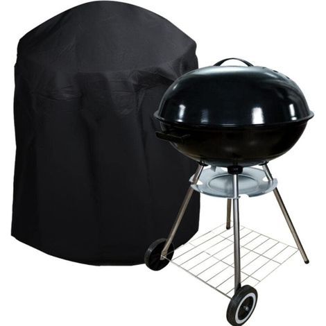 Telo di copertura per barbecue Oxford, rotondo, 27,5 x 27,5 cm, impermeabile, antivento, resistente ai raggi UV e agli strappi. (1/3)