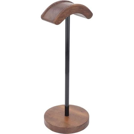 Support Casque en Bois avec Socle Lourd Universel pour Casques de Jeu (1/4)