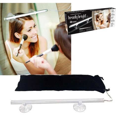 Trade Shop - APPLIQUE LAMPADA DA PARETE LED SPECCHIO FÜR MAKE UP USB 6500K - (1/4)