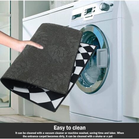 QORVA-Tapis de porte amusant 40x60cm 3D antidérapant à illusion d'optique pour intérieur et extérieur, idéal pour la cuisine, le couloir et la maison.
