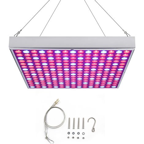 Wolketon Lámpara de Crecimiento 225 LEDs 45W. Horticultura Azul Rojo Luz de la lámpara de la planta de interior de efecto invernadero
