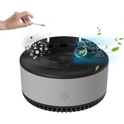 BEBUSINGOTO Stück Luftreinigender Aschenbecher, intelligenter elektronischer Aschenbecher, rauchfreier Aschenbecher, Aschenbecher-Luftreiniger, rauchfreier Multifunktionsaschenbecher (1/5)