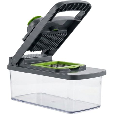 VENTEO - Chop-Master Pro Mandoline Cuisine et Hachoir Manuel 14 Pièces Coupe Légumes Multifonctions en Acier Inoxydable (1/5)