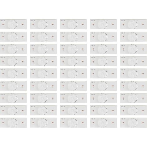 50pcs 3V SMD LED lentille fibre de verre conseil perles de lampe pour 32-65 pouces LED TV réparation (1/5)