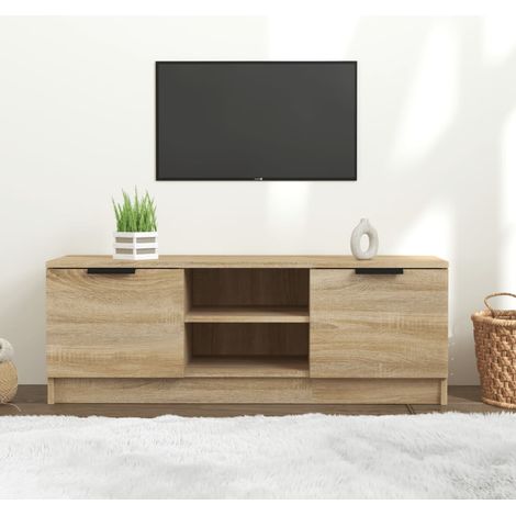 TV-Schrank Sonoma-Eiche 102x35x36,5 cm Holzwerkstoff
