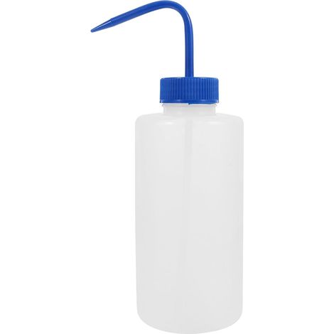 Flacon de Lavage Souple 1000ml en Plastique Transparent Col Incurvé et Embout, Bouteille Étanche pour Plantes et Extensions de Cheveux (1/5)