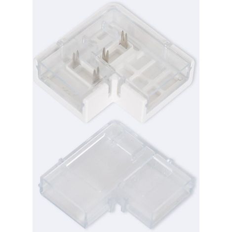 Connettore Hippo Angolare per Striscia LED Senza Raddrizzatore 220V AC SMD SILICONE FLEX Larga 12mm 12 mm (1/2)