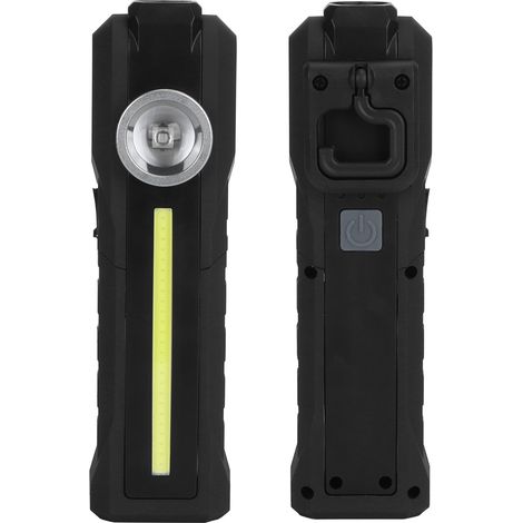 Lampe de désinfection UV LED+COB, rechargeable par USB, comprenant un aimant, un crochet de support rotatif, une lampe de poche, une lampe de travail magnétique, une lampe de travail pliable, une lamp (1/5)