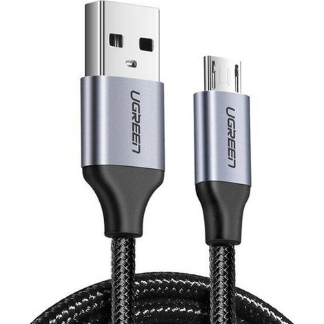 USB-auf-Micro-USB-Kabel ugreen US290 QC 3.0 2,4A 1,5m (Schwarz) (1/5)