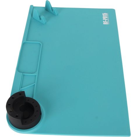 Tapis de soudure en silicone de 45 cm de long sur 28 cm de large, antidérapant, ignifugé et inodore, pour téléphones et PC. (1/5)