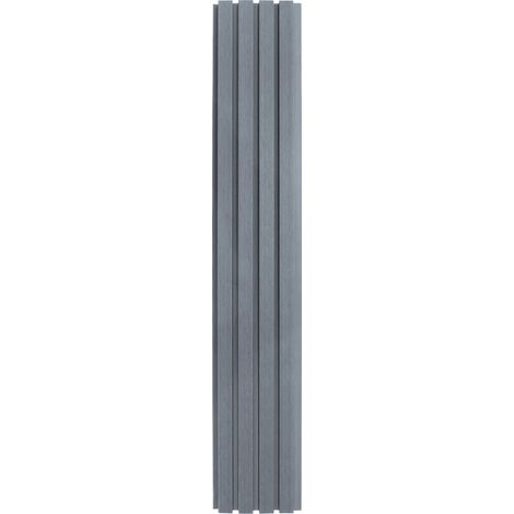 WPC Slatted Wall Cladding x 4 Panels – Grey