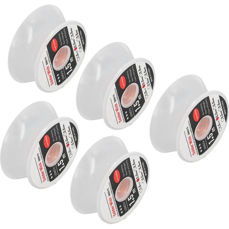 Vendu par paquets de 5 : Fil à dessouder Kaisi sans nettoyage et résistant à l'usure, 2,0 mm. (1/5)