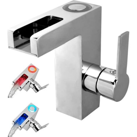 Mitigeur cascade chromé avec lumière LED selon la température - MIT/ORI/CRO (1/9)