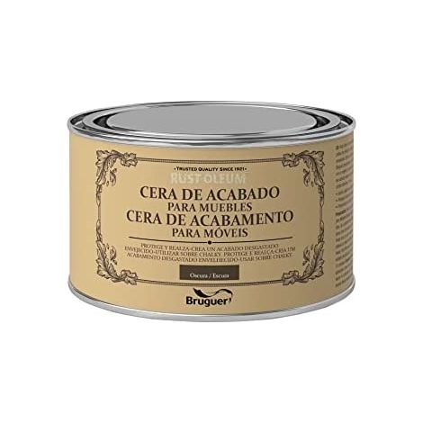 Cera per mobili scura con finitura gessosa ruggine-oleo 0,4 l BRUGUER (1/2)